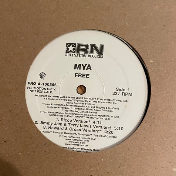 Lot of 4 Mya Vinyl Records singles 12" rnb hip hop pop y2k - Picture 3 of 4